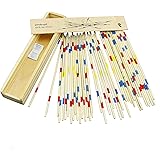 BSA Gioco da tavolo Shangai con scatola in legno Bastoncini 17,5 cm strategia Mikado