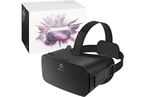 DESTEK V5 VR Headset for Phone, 110°FOV HD Anti-Blue Lenses Eye Protection Virtual Reality Headset, VR Glasses for iPhone Samsung Android (163 x 83 x 10 mm)