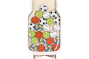 LUVDECO Belohnungsglas Kinder, Belohnungsglas Klassenzimmer, Sterne Anreizglas aus Holz, Personalisierte Sterne Belohnungsglas für Kinder, Motivation für gutes Verhalten von Kindern (D)