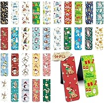 30 Pièces Marque-Pages Magnétiques De Noël, NDLT Mignon