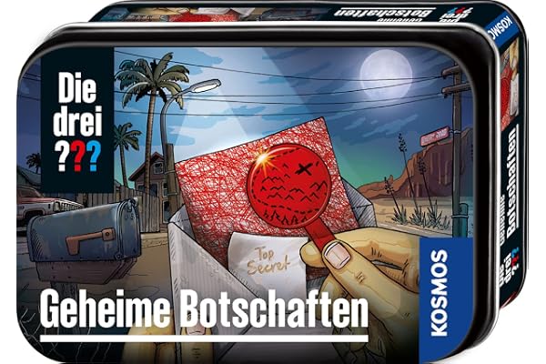 Kosmos Les trois messages secrets, 632359, Sagittaire, informations secrètes, crypter et sceller les messages, ensemble de jouets détective pour enfants à partir de 8 ans, dans une boîte en métal