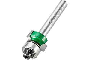 Trend CraftPro Guided Rounded Over Router Cutter Bit, 1/4 Inch Shank, 2mm Radius and 9.5mm Cut Length, Tungsten Carbide Tipped, C074CX1/4TC