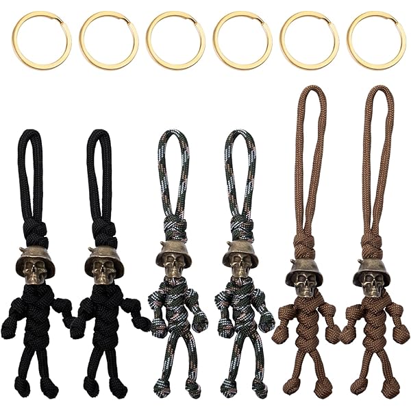 anyts Motorsleutelhangers, individualiteit paracord,3 stuks