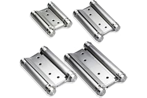 Stahlia Scharniere Edelstahl Pendeltürscharnier (1 Paar) Türscharniere 125mm Scharniere Gartentür Gartentor Scharnier Türband für Saloontür