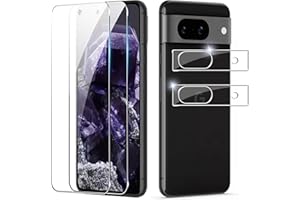 Tieeyivv Folia ochronna do Google Pixel 8a folia pancerna szkło ochronne do szkła pancernego i folia ochronna na aparat fotograficzny, folia ochronna na wyświetlacz, twardość 9H, ochrona przed