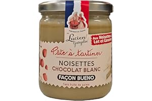 LUCIEN GEORGELIN Pâte à tartiner Noisette du Lot et Garonne et Chocolat BLANC 400g