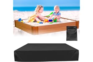 OCCOUMR Plandeka na piaskownicę, 150 x 150 x 20 cm, wodoszczelna osłona piaskownicy, kwadratowa, tkanina Oxford, wodoszczelna, plandeka okryciowa do basenu, na taras, do ogrodu