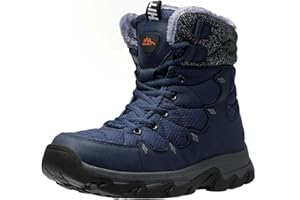TRAILBLITZ Winter Snow Boots Men Lightweight Water Resistant Non Slip Outdoor Warm Durable Comfortable 7.1 IN Height Hiking Shoes