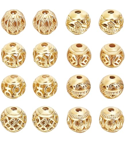 300 Perles D'espacement Dorées 4mm - Perles Heishi Rondes Plates En Laiton - Trou 1.2mm - Pour Fabrication De Bijoux - 11