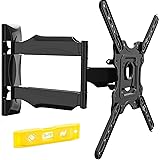 Invision TV Wall Bracket Mount for 24-55 Inch Screens, VESA 100x100mm up to 400x400mm, Tilts Swivels & Extends for Flat & Cur
