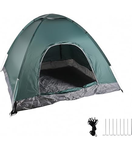 Relaxdays Pop Up Zelt Strand, Wurfzelt, 2-3 Personen, kleines Packmaß, UV Schutz 50+, HxBxT: 135 x 200 x 200cm, blau Sport & Freizeit