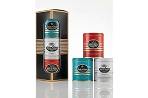 ‎FRANCK ET OLIVIER Edles Tee-Geschenkset mit Thé de Noël, Thé des Neiges, Étoile d’Orient. 3x hübsche Aromadose mit Schwarztee, Grüntee und weißem Tee. Als Weihnachtstee, Wintertee & Gewürztee