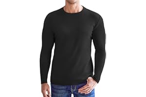 Ekouaer Koszulka termiczna dla mężczyzn, 1 szt. lub 2 szt., warstwa podstawowa, polar, lekka, zimowa, ciepła bielizna do wokerwear, sportów na świeżym powietrzu, biegania, wędrówek, 1 szt. lub 2 szt