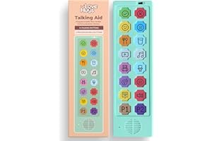 LOVEHUGS AAC Communication Device for Speech Therapy, Non Verbal Autism & Stroke Rehab. AAC Device with Programmable Function. Communication Cards for Autism & Pecs Cards Alternative. NonVerbal Autism Aids