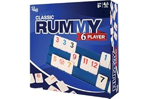 Point Games Rummy Cube 6 Player Edition Set - Klassiskt Familjespel, Från 8 År Och Uppåt Med Fler Brickor, Sex Ställ - Perfekt För Barn, Vuxna Och Familjespelskväll