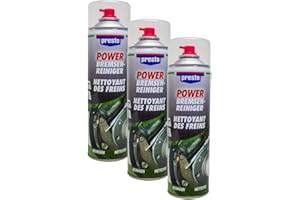 Presto 3X 315541 Power BREMSENREINIGER ÖL FETT SCHMUTZ BREMSFLÜSSIGKEIT 500 ml