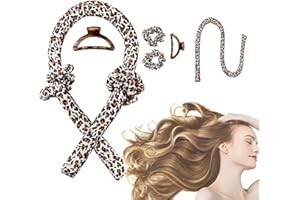 CORATED Bigodino Lungo per Boccoli,Boccoli Capelli Senza Calore,Fascia bigodino capelli lunghi, bigodini per donne, avvolgimento per capelli durante notte, kit per arricciacapelli per capelli senza calore
