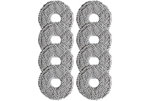 Daaxing Paquete de 4/8/16 almohadillas lavables para mopa Conga 13090 Spin Revolutions Home&Wash Robot Aspirador Accesorios de repuesto (paquete de 8)