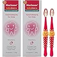Morisons Baby Dreams Kids Strawberry Flavour Toothpaste 50 gm (Pack of 2) & Baby Caterpillar Oral Care Toothbrush with Soft Bristles (Pack of 2)