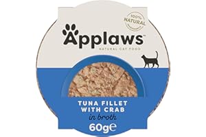 Applaws Karma dla Kotów, Tuńczyk/Krab, 10 x 60 g