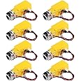 AEDIKO 8pcs TT Motor Dual DC 3-6V Gearbox Motor 200RPM Ratio 1:48 Shaft Motor with 2.54mm Wire for Smart Car Robot DIY