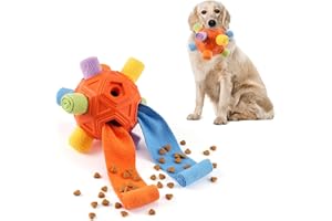 Tesytto Chewers Juguete masticable para perros, pelota de olfateo interactiva duradera para perros para buscar comida, alfombrilla olfativa, entrenamiento de comida lenta para aliviar y estimular el