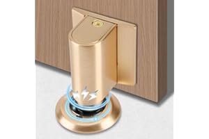 TBLMPNE Bloque Porte Cale Porte Bloc Porte, Butee de Porte Stop Porte, Magnétique en Métal Butée de Porte, Arret de Porte Arrêt de Porte, Cale Porte Sol Butée de Porte Solide Avec Adhésif et Vis (4#)