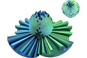 CMANLNYK 3D Printed Gear Sphere Fidget Toy - 8CM Portable Gear Ball, Steampunk Whirling Wonder Fidget Gearsphere, Torque Ball Turning Toys, Stress Relief Toys for kids Adults Home Travel Anxiety ADHD