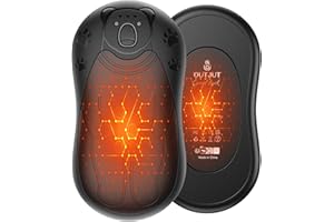 Handwärmer Wiederaufladbar 2 Pack, 12000mAh Magnetischer Handwärmer Elektrische, OUTJUT USB Tragbarer Taschenwärmer Beidseitige Beheizung für Outdoor Sport, Herzerwärmendes