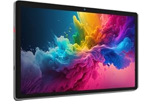 MUISOO Tablet 10 Inch Android Tablets 6GB RAM + 64GB ROM Quad-Core 5000mAh 1280 x 800 HD Touch Screen 5MP + 8MP HD Camera Bluetooth 5.2 Tablet PC (Gray)