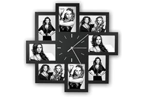 ZEP Trieste - Reloj, 51.4 x 51.4 x 3 cm, Color Negro