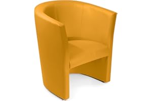 moebel-eins Charly Cocktailsessel Polstersessel Sessel Polsterstuhl Stuhl in gelb, gelb