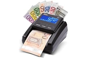 Olympia NC 375 tester banknotów z czujnikami IR, MG, UV, licznik euro, dolarów, funtów, wysoka prędkość kontroli, urządzenie do sprawdzania banknotów | wyświetlacz LCD