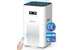 DAYETTE HEPA 13 Air Purifiers for Home Large Room Up to 160m²,CADR 400 m³/h Air Purifiers for Bedroom with Air Quality Sensor, True HEPA Filter Remove Dust, Odor, Pets Dander, Smoke, Pollen