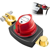 OMP EA/462 Interruttore Principale Batteria – On/Off Manuale Con Chiave Estraibile E Dadi, Per Auto E Veicoli Da Corsa