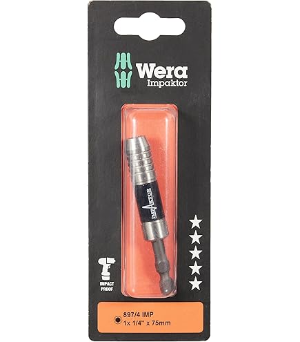 Wera Universele houder met magneet op SB kaart 899/4/1 SB, 1/4 inch x 152 mm, 05134398001