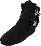 Minnetonka Two Button, Bottes Indiennes Femme