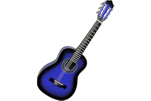 MSA 31 Zoll Kindergitarre Konzertgitarre in Blau Schattiert für Kinder Nylonsaiten