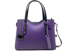 Chicca Borse Borsa a Mano Elegante Donna in Pelle Made in Italy Taglia Media con Tracolla
