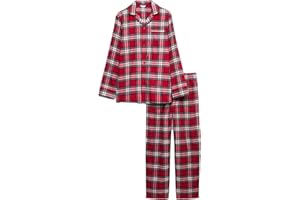 Marks & Spencer Pyjama de Noël Pur Coton à Carreaux M