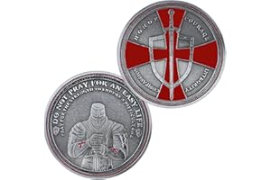 ATSKNSK Moneda de Reto de Caballeros Templarios de la Cruz Roja