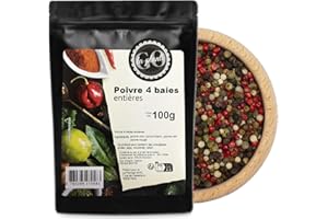 Poivre 4 baies entières 100 g - LA PLANTIGO