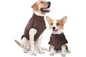 HEYWEAN Felpa per cani Gilet in pile elasticizzato Pullover per cani caldi Pullover per cani di piccola e media taglia Abbigliamento invernale per interni ed esterni