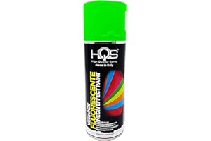 4R Quattroerre.it HQS Bombe de peinture en aérosol Fluorescent Vert 400 ml