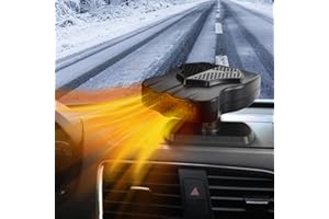 Bestcool 12V 150W Riscaldatore Auto, Ventilatore Riscaldamento Portatile per Auto 2 in 1 Riscaldamento Raffreddamento rapido sbrinatore Finestra Auto 360 ° Rotante Parabrezza defogger per l'inverno