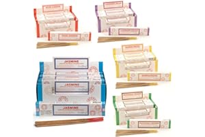 GIFT BRIT Stamford Masala Premium różne kadzidełka 15 g x 12 opakowań, do medytacji, jogi, relaksu, uzdrawiania i pozytywnego nastawienia