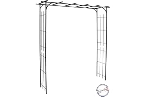 Louis Moulin Grande Pergola Tube carré pour Plante grimpante Fer Vieilli 187 x 40 x 198 cm 3036