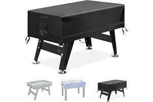 Kovshuiwe 147 x 132 x 76 cm Housse pour table de baby-foot Housse d'extérieur pour table de football résistante de patio, Imperméable, Anti-UV et Anti-poussière