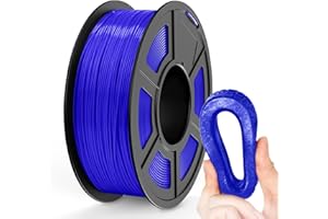 TECBEARS Filament TPU 95A, 1,75 mm, do drukarki 3D, elastyczny filament TPU, dokładność wymiarowa +/- 0,03, 1 kg 1 szpula, niebieski