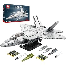 Reobrix Avion De Chasse F-16 – Kit De Construction 1377 Pièces, Maquette Militaire Réaliste, Train Rétractable, Cadeau Pour Ados Et Adultes Dès 14 Ans